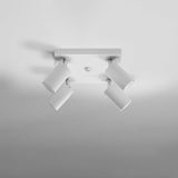 Deckenleuchte Ring 4 Weiß – Weiße 4-Flammige Deckenlampe, Modern-Leuchtezauber