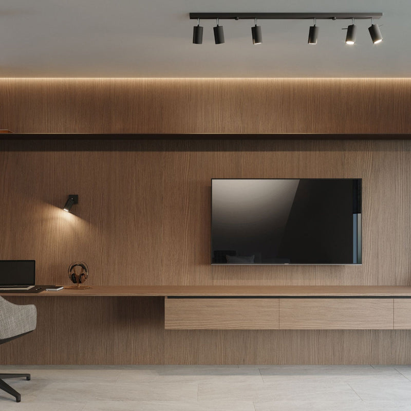 Deckenleuchte Ring 2 Schwarz – 2-Flammige Led-Deckenlampe, Drehbar-Leuchtezauber