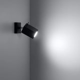 Wandleuchte Merida Schwarz – Moderne Led-Leuchte, Schlicht & Rund-Leuchtezauber