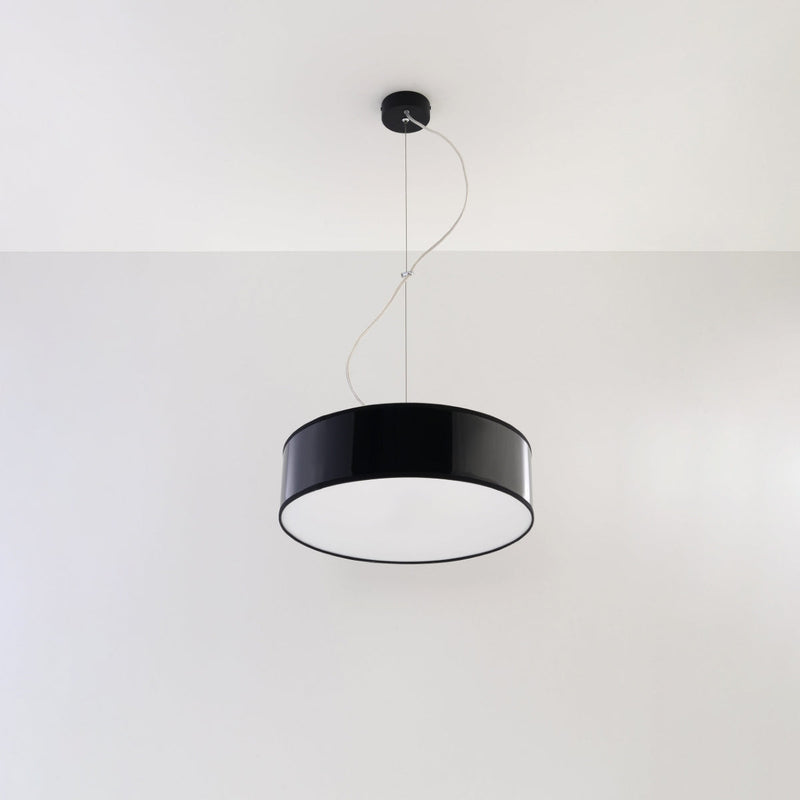 Hängelampe Arena Ø35 Cm Schwarz Minimalistisch Modern-Leuchtezauber