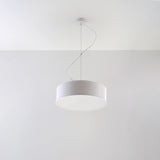 Hängelampe Arena Ø35 Cm Weiß Rund Minimalistisch-Leuchtezauber