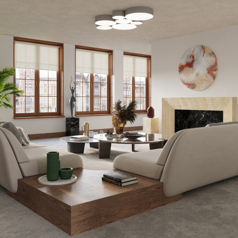 Kronleuchter Santa 120 Cm Schwarz Futuristisches Design-Leuchtezauber