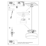 Hängelampe Arena Ø45 Cm Weiß Modern Rund Design-Leuchtezauber