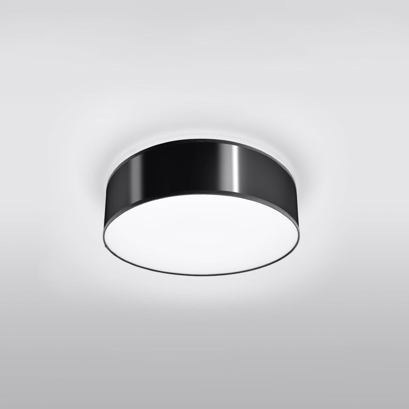 Deckenleuchte Arena Ø35 Cm Schwarz, Rund, E27, Modern-Leuchtezauber