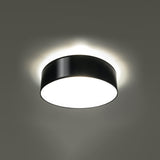 Deckenleuchte Arena Ø35 Cm Schwarz, Rund, E27, Modern-Leuchtezauber