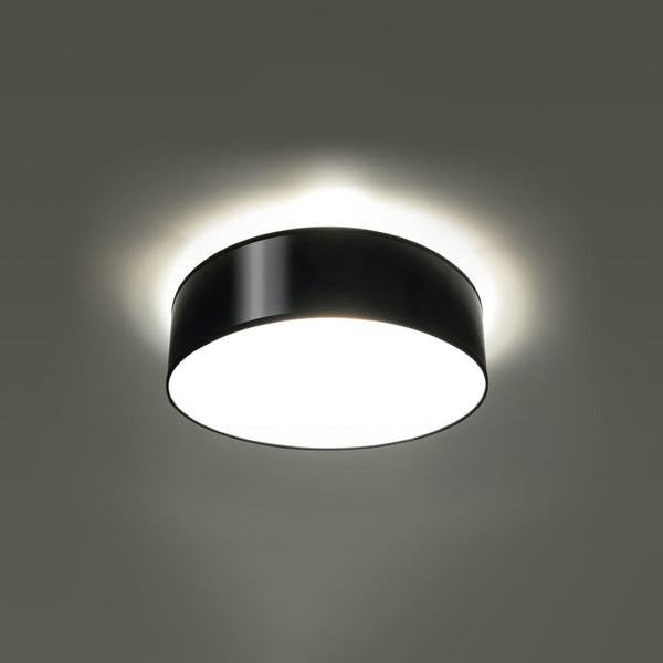 Deckenleuchte Arena Ø35 Cm Schwarz, Rund, E27, Modern-Leuchtezauber
