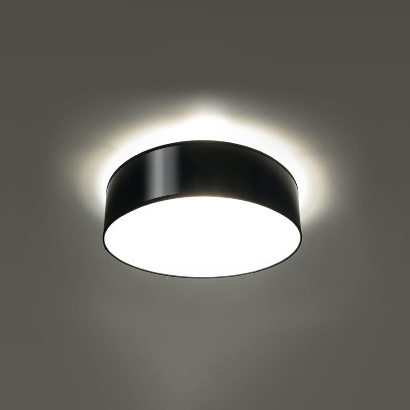 Deckenleuchte Arena Ø35 Cm Schwarz, Rund, E27, Modern-Leuchtezauber