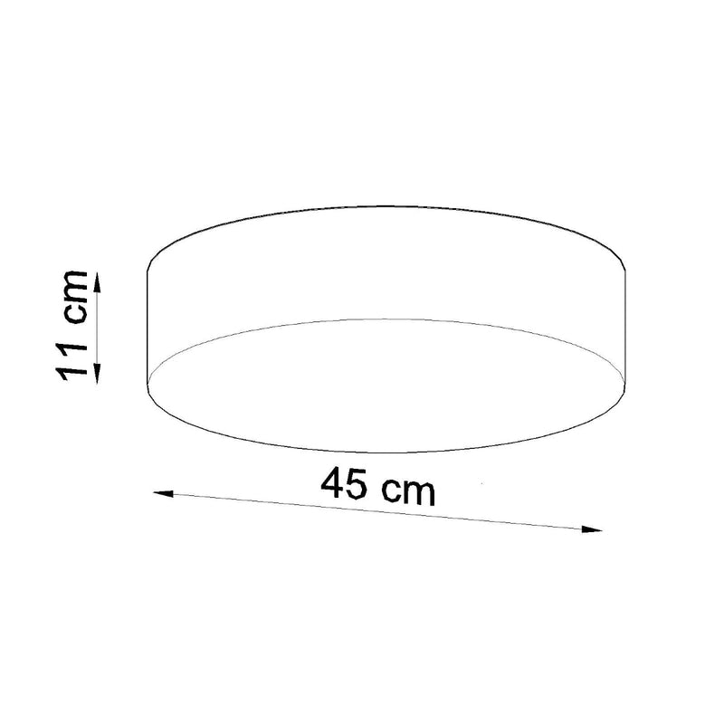 Deckenleuchte Arena Ø45 Cm Schwarz, Rund, E27, Modern-Leuchtezauber