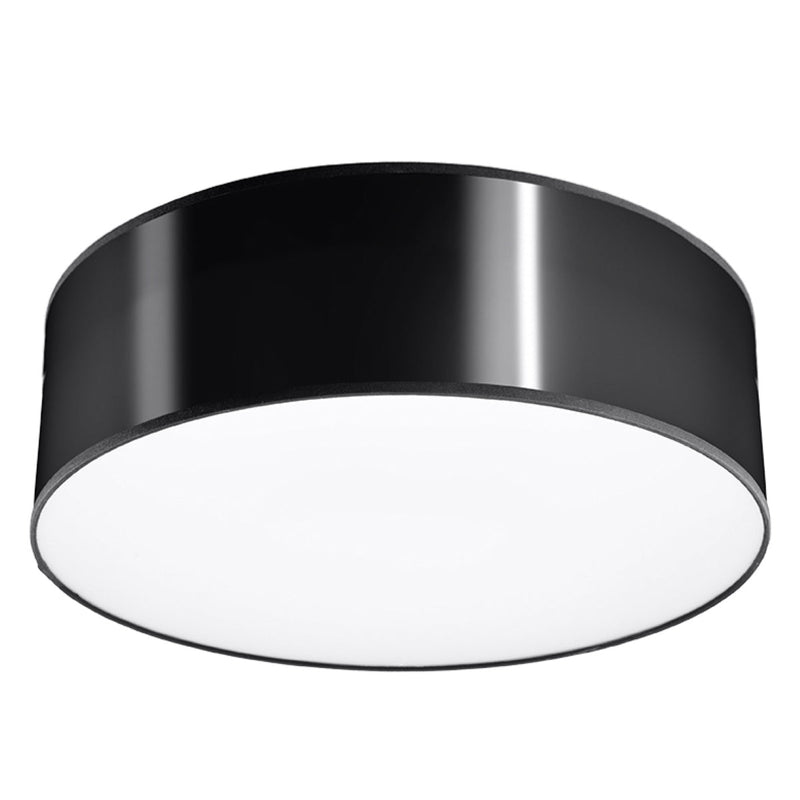Deckenleuchte Arena Ø25 Cm Schwarz, Rund, E27, Modern-Leuchtezauber