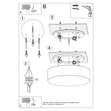 Deckenleuchte Arena Ø25 Cm Schwarz, Rund, E27, Modern-Leuchtezauber