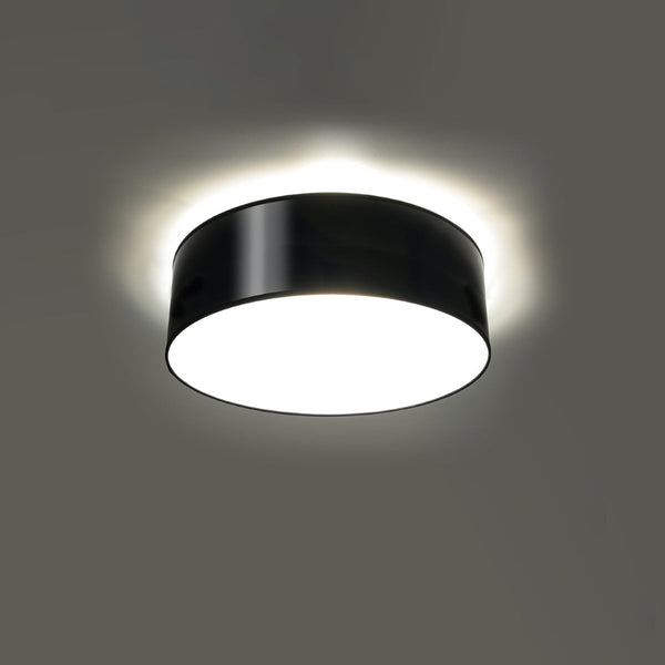 Deckenleuchte Arena Ø25 Cm Schwarz, Rund, E27, Modern-Leuchtezauber