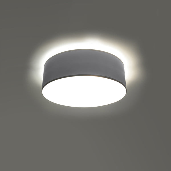 Deckenleuchte Arena Grau, Led, Rund, Modernes Design, Ø30 Cm-Leuchtezauber