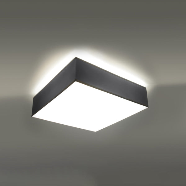 Deckenleuchte Horus 35 Grau, Led-Kompatibel, Rund, Ø35 Cm-Leuchtezauber