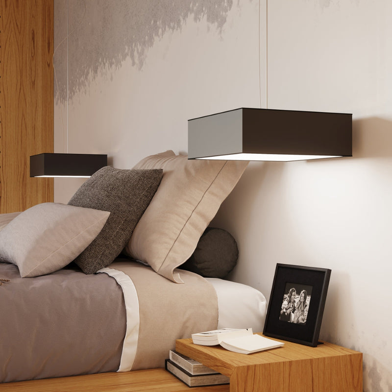 Deckenleuchte Horus 45 Schwarz, Rund, Modern, Led-Kompatibel-Leuchtezauber