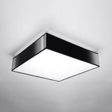 Deckenleuchte Horus 45 Schwarz, Rund, Modern, Led-Kompatibel-Leuchtezauber