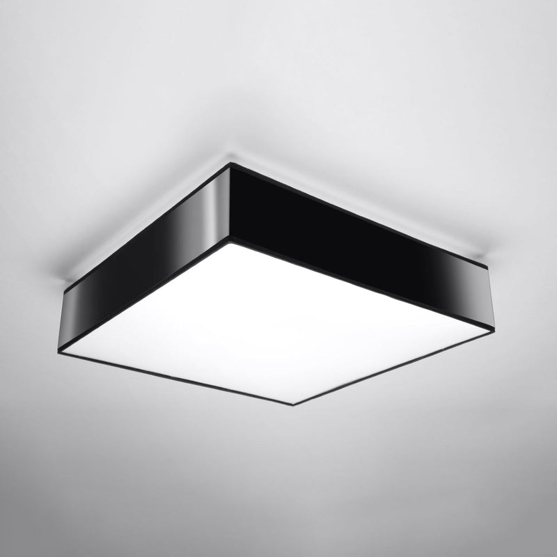 Deckenleuchte Horus 45 Schwarz, Rund, Modern, Led-Kompatibel-Leuchtezauber
