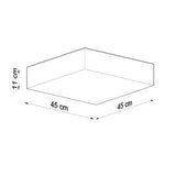 Deckenleuchte Horus 45 Weiß, Led-Kompatibel, Ø45 Cm, Modern-Leuchtezauber