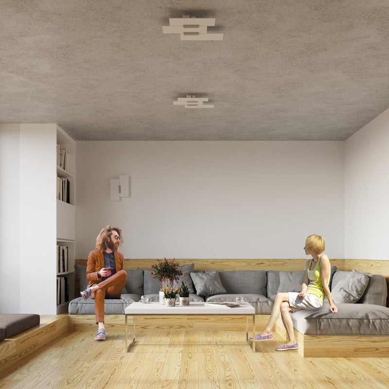 Deckenleuchte Fabiano Schwarz-Gold, Led, Designlampe Ø40 Cm-Leuchtezauber