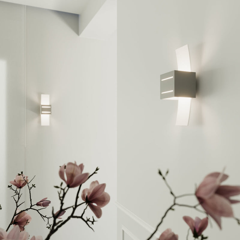 Wandleuchte Loreto Grau – Runde Led-Leuchte In Schlichtem Design-Leuchtezauber