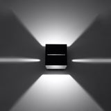 Wandleuchte Lobo Schwarz – Led-Wandleuchte Mit Up & Down Light-Leuchtezauber