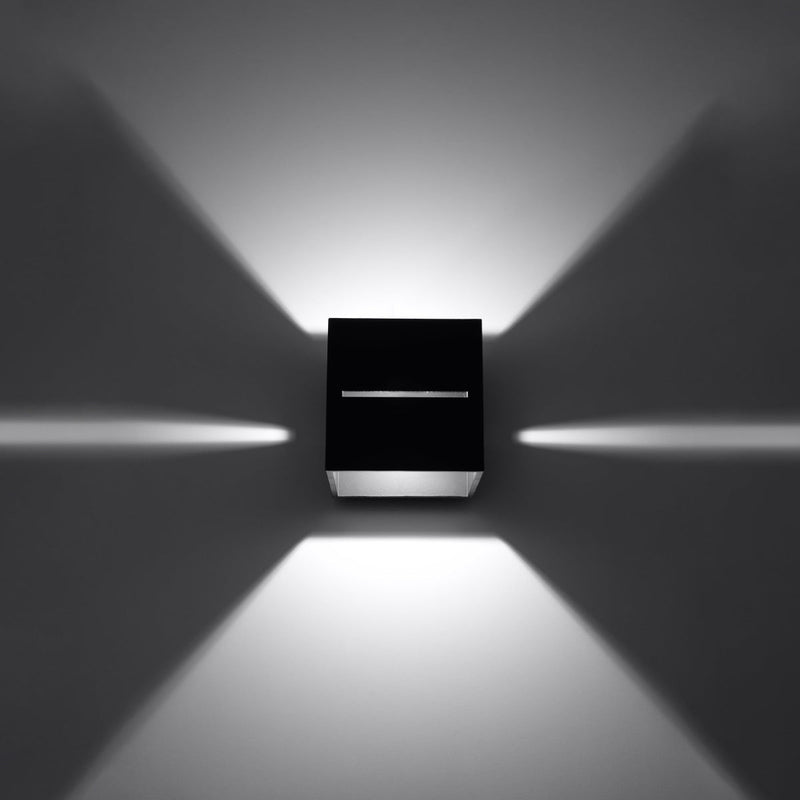 Wandleuchte Lobo Schwarz – Led-Wandleuchte Mit Up & Down Light-Leuchtezauber