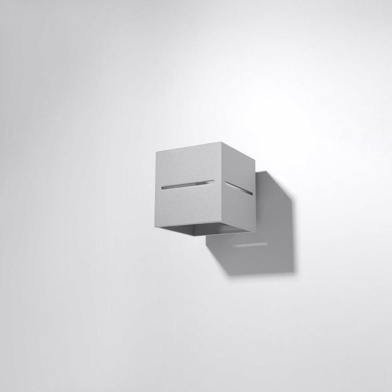 Wandleuchte Lobo Grau – Flache Led-Leuchte Mit Lichtaustritt Oben/Unten-Leuchtezauber