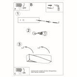 Wandleuchte Keramik Sigma Mini – Kleine Keramiklampe Mit Led-Kompatibilität-Leuchtezauber