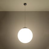 Hängelampe Ugo Ø40 Cm Glas Weiß Modern Designlampe-Leuchtezauber