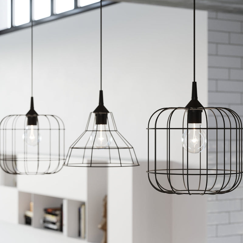 Hängeleuchte Celta Schwarz – Runde Designlampe für Esszimmer & Küche-Leuchtezauber