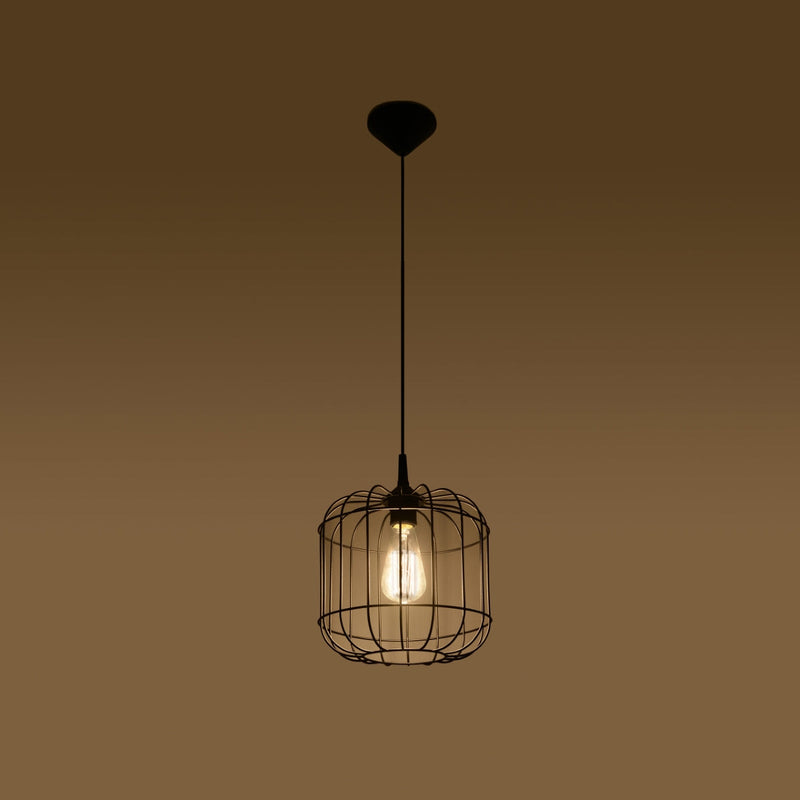 Hängeleuchte Celta Schwarz – Runde Designlampe für Esszimmer & Küche-Leuchtezauber