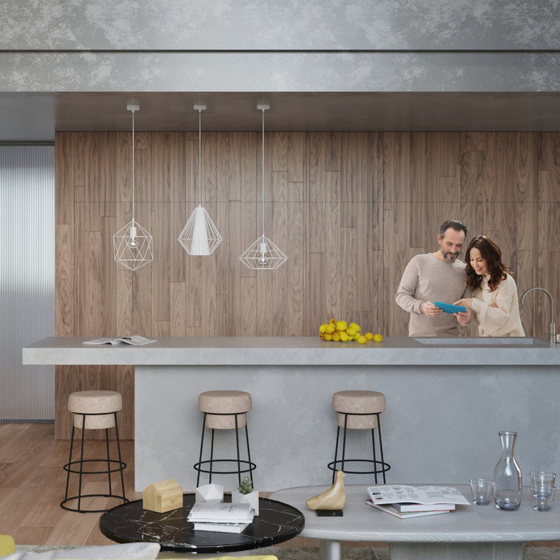 Hängeleuchte Demi Weiß – Minimalistische Deckenleuchte mit Stil-Leuchtezauber