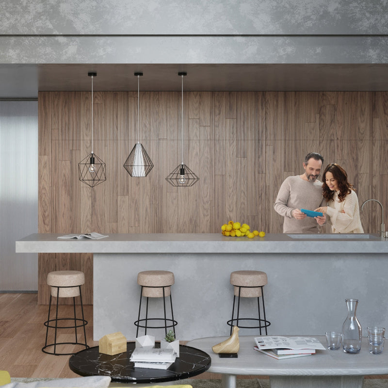 Hängeleuchte Demi Schwarz – Moderne Pendellampe im Industrial Look-Leuchtezauber