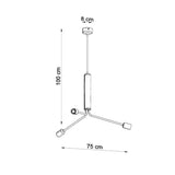 Kronleuchter Duomo 3-flammig D – Luxuriöser Designlüster LED-Leuchtezauber