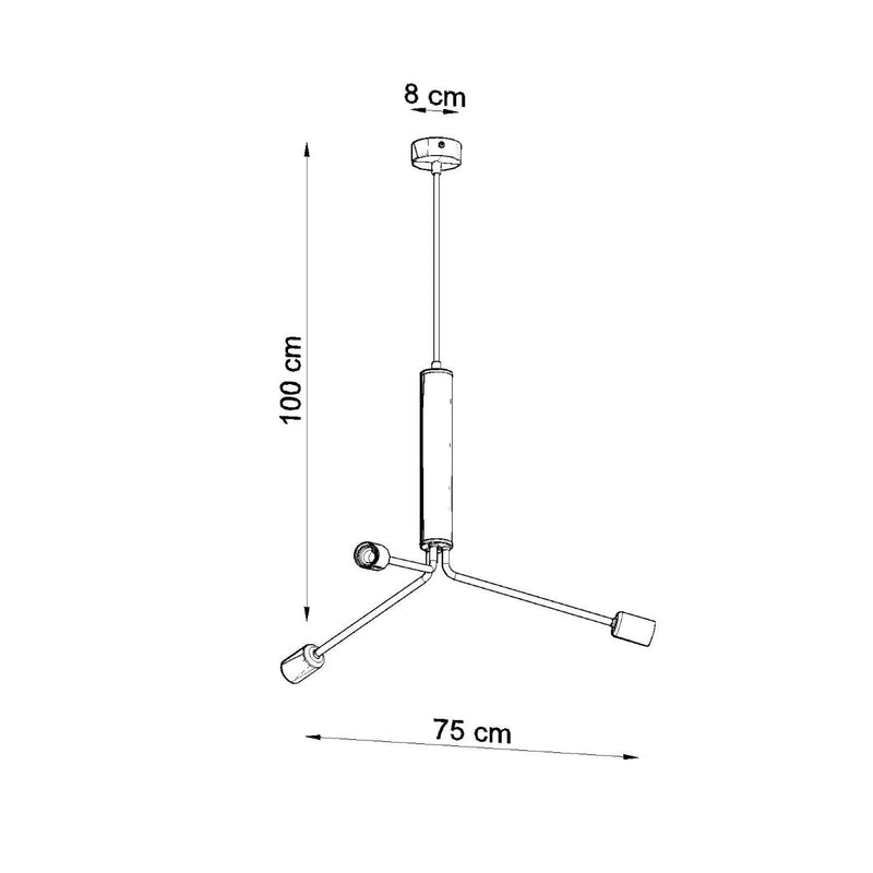 Kronleuchter Duomo 3-flammig D – Luxuriöser Designlüster LED-Leuchtezauber