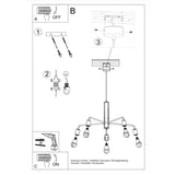Kronleuchter Duomo 5-flammig – Edle Vintage Hängelampe LED-Leuchtezauber