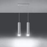 Hängeleuchte Lagos 2-flammig Weiß – Zeitlose LED Pendellampe-Leuchtezauber