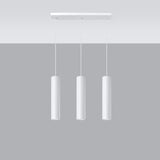 Hängeleuchte Lagos 3-flammig Weiß – Skandi Design Pendelleuchte-Leuchtezauber