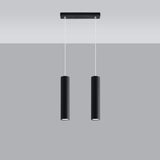 Hängeleuchte Lagos 2-flammig Schwarz – Minimalistische LED Leuchte-Leuchtezauber