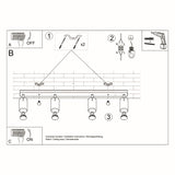Deckenleuchte Ring 4-Flammig Weiß, Modern, Led-Kompatibel-Leuchtezauber