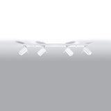 Deckenleuchte Ring 4-Flammig Weiß, Modern, Led-Kompatibel-Leuchtezauber