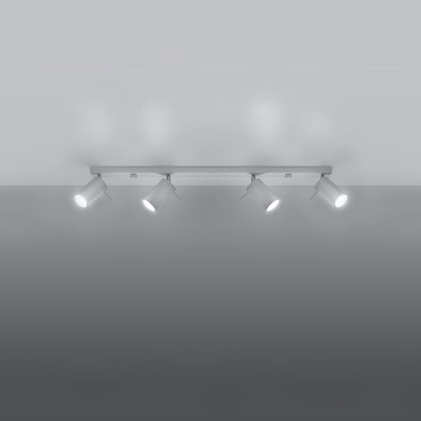 Deckenleuchte Ring 4-Flammig Weiß, Modern, Led-Kompatibel-Leuchtezauber