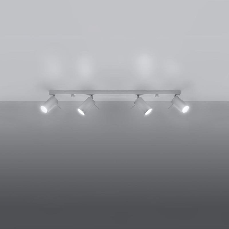 Deckenleuchte Ring 4-Flammig Weiß, Modern, Led-Kompatibel-Leuchtezauber