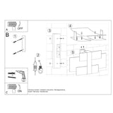 Wandleuchte Celia Chrom – Verchromte Designleuchte Mit Glasakzenten-Leuchtezauber