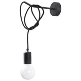 Wandleuchte Edison Schwarz – Vintage-Leuchte Mit E27-Fassung In Schwarz-Leuchtezauber