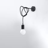 Wandleuchte Edison Schwarz – Vintage-Leuchte Mit E27-Fassung In Schwarz-Leuchtezauber