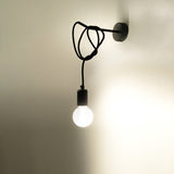 Wandleuchte Edison Schwarz – Vintage-Leuchte Mit E27-Fassung In Schwarz-Leuchtezauber