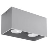 Deckenleuchte Quad Led Grau, Quadratisch, Modernes Design-Leuchtezauber