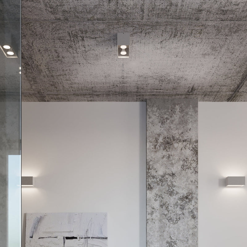 Deckenleuchte Quad Led Grau, Quadratisch, Modernes Design-Leuchtezauber