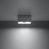 Deckenleuchte Quad Led Grau, Quadratisch, Modernes Design-Leuchtezauber