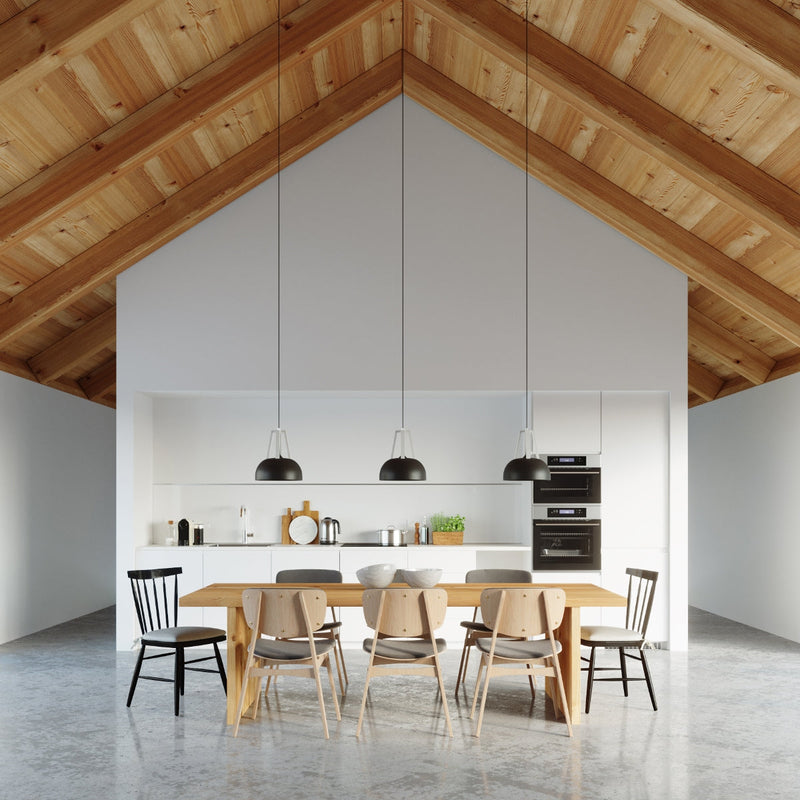 Pendelleuchte Casco Schwarz & Weiß – Minimalistische Hängelampe-Leuchtezauber